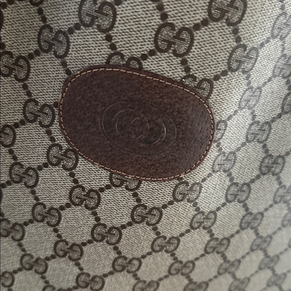 RARE Vintage GUCCI monogram large tote bag
1980s with coin purse - Picture 3 of 16